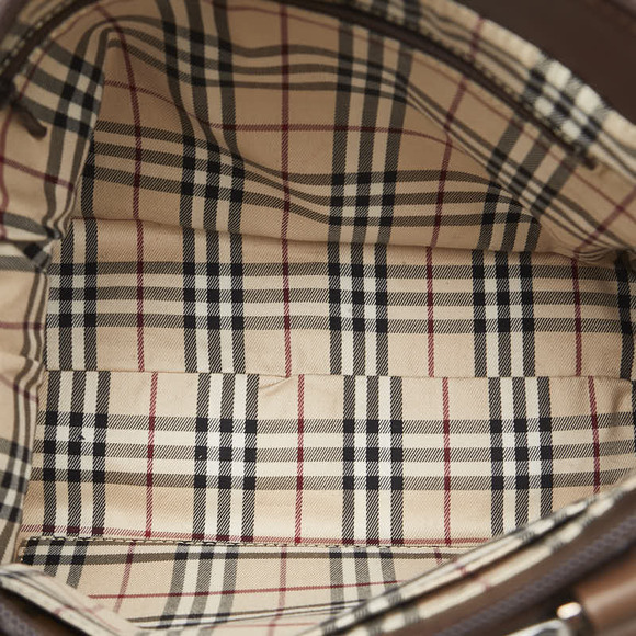 Authentic Burberry Leather Tote Bag - Picture 5 of 8